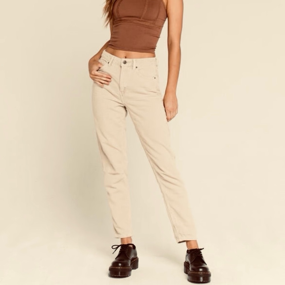BDG Urban Outfitters (27) Cotton Winter Stone Mom Rise Corduroy Pants